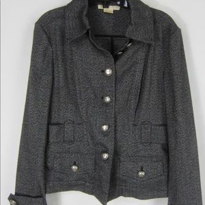 Michael Kors Grey & Black Jacket Sz. M